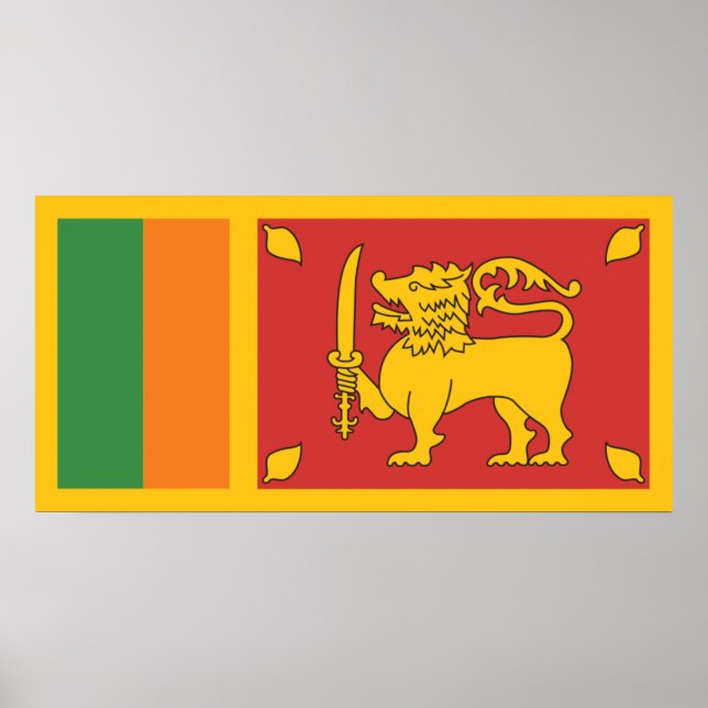 Sri Lanka-Flagge Poster (Vorne)