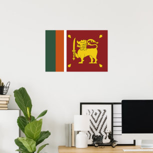 Sri Lanka-Flagge Poster