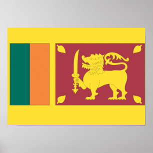 Sri Lanka-Flagge Poster