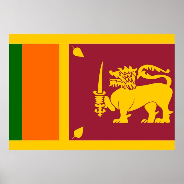 Sri Lanka-Flagge Poster (Vorne)