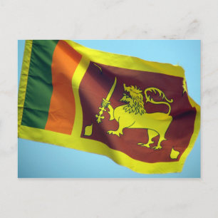 Sri-lanka-Flagge Postkarte