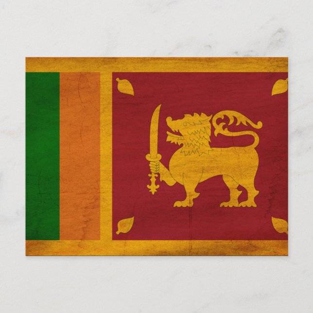 Sri Lanka-Flagge Postkarte (Vorderseite)