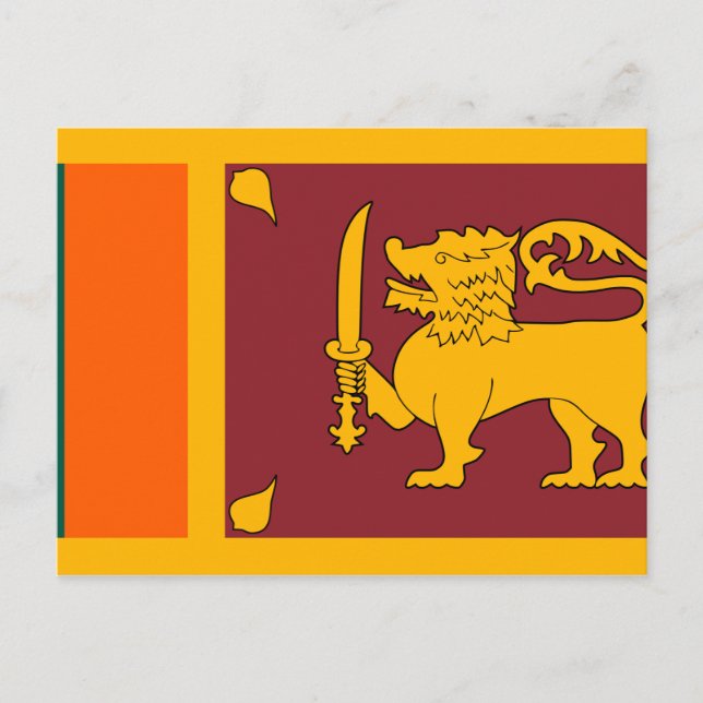 Sri Lanka-Flagge Postkarte (Vorderseite)