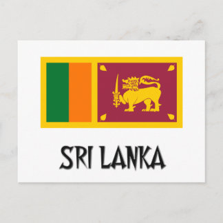 Sri Lanka-Flagge Postkarte