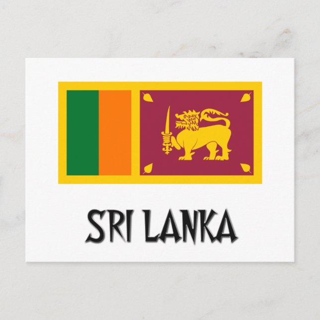 Sri Lanka-Flagge Postkarte (Vorderseite)