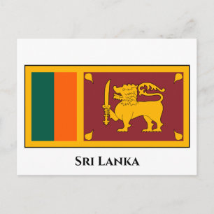 Sri Lanka-Flagge Postkarte