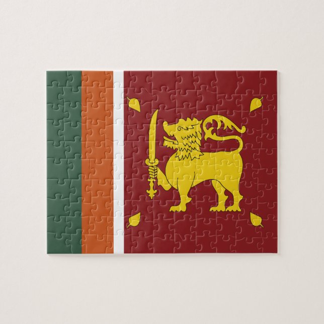 Sri Lanka-Flagge Puzzle (Horizontal)