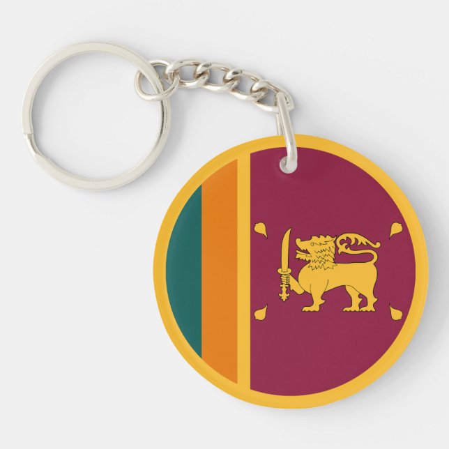 Sri Lanka-Flagge Schlüsselanhänger (Vorderseite)