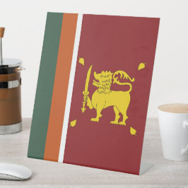 Sri Lanka-Flagge Sockelschild