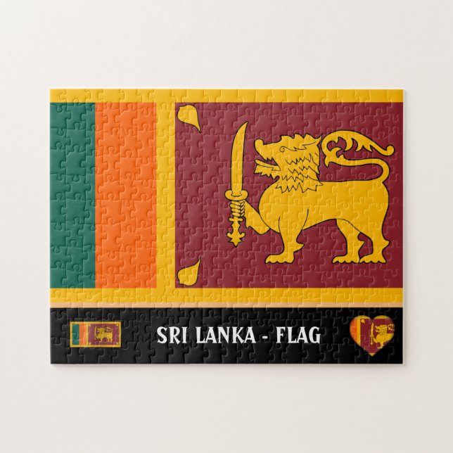 Sri Lanka Flagge / Sri Lanka Puzzle (Horizontal)