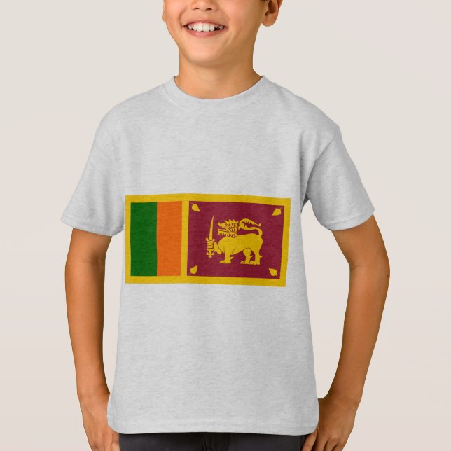 Sri Lanka-Flagge T-Shirt (Vorderseite)