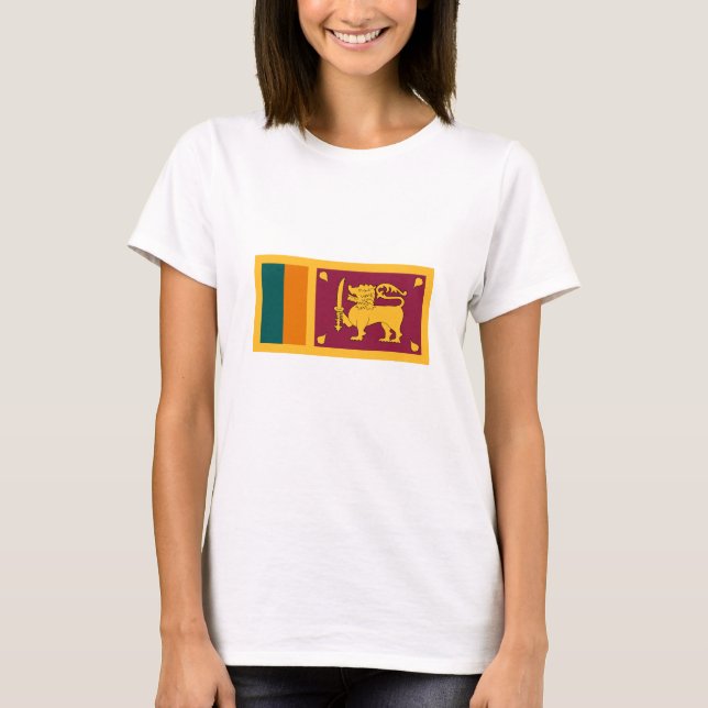 Sri Lanka-Flagge T-Shirt (Vorderseite)