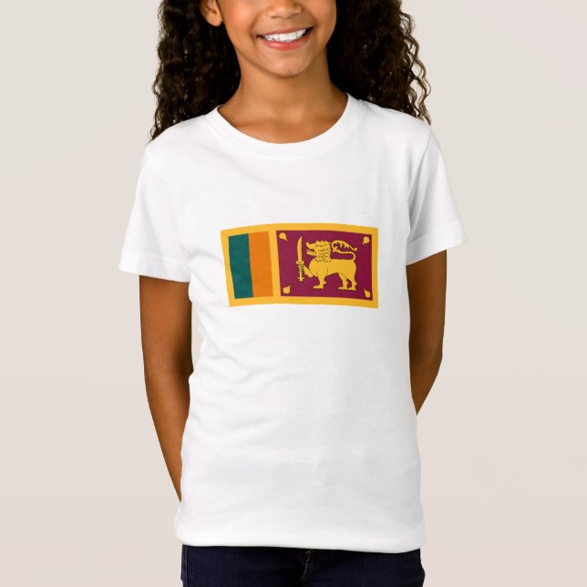 Sri Lanka-Flagge T-Shirt (Vorderseite)