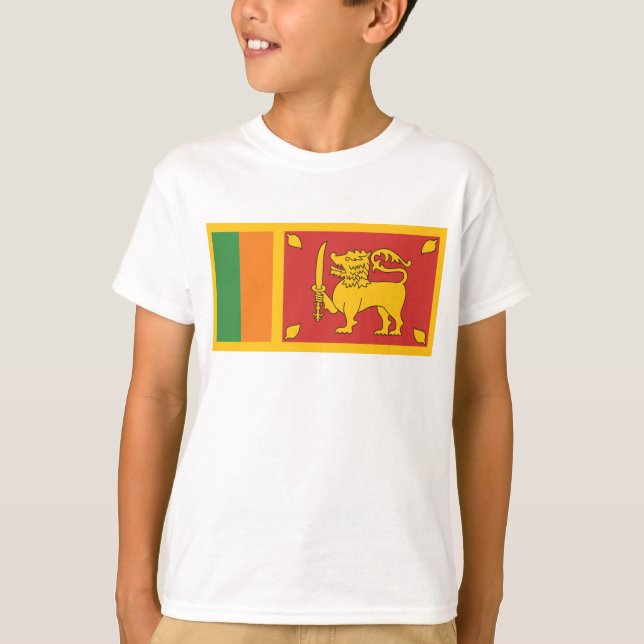 Sri Lanka-Flagge T-Shirt (Vorderseite)
