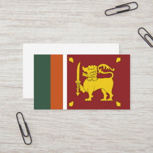 Sri Lanka-Flagge Visitenkarte