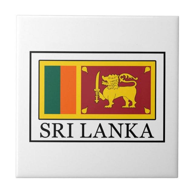 Sri Lanka Fliese (Vorderseite)