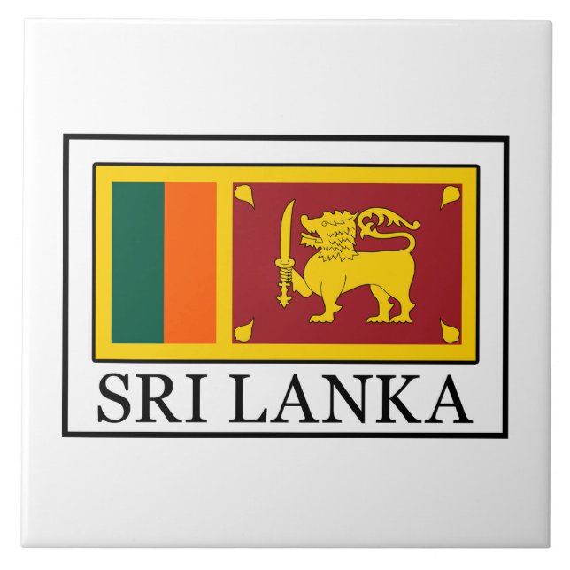Sri Lanka Fliese (Vorderseite)
