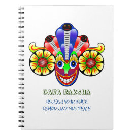 Sri Lanka Gara raksha Maskendesign Notebook Notizblock
