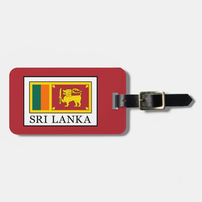 Sri Lanka Gepäckanhänger (Vorderseite horizontal)