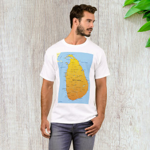 Sri Lanka-Karte T-Shirt
