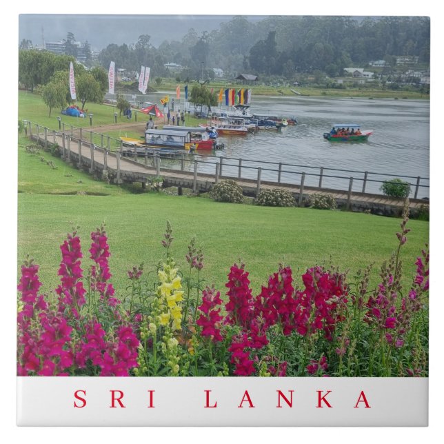 Sri Lanka Lake Gregory View Keramik Fliesen (Vorderseite)