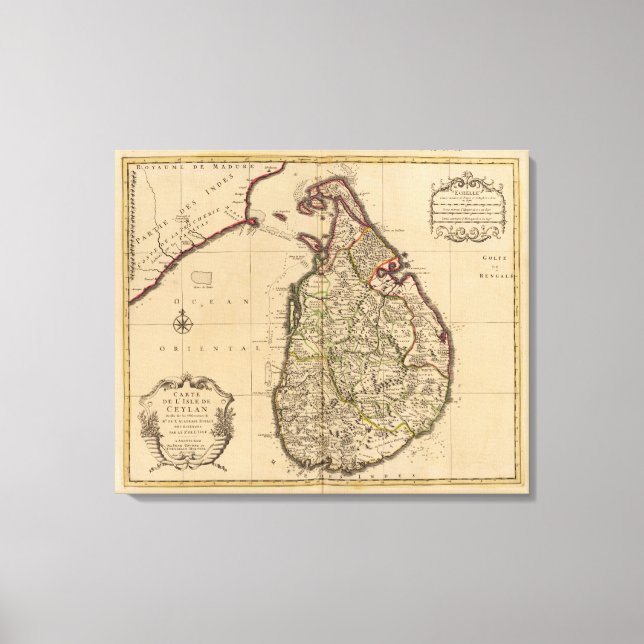 Sri Lanka Leinwanddruck (Vorderseite)