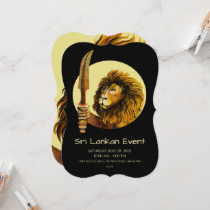 Sri Lanka Lion Einladung