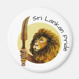 Sri Lanka Lion Magnet
