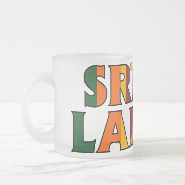 Sri Lanka mattierte Tasse (Links)