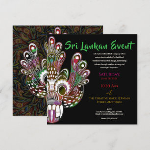 Sri Lanka Modernes kulturelles Design Save The Date