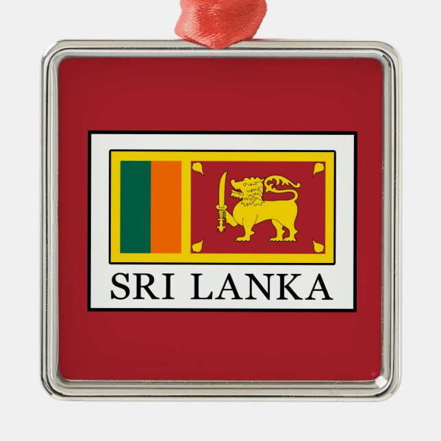 Sri Lanka Ornament Aus Metall (Vorne)