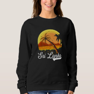 Sri Lanka Palm Tree Ocean Summer Vacation Sri Lank Sweatshirt