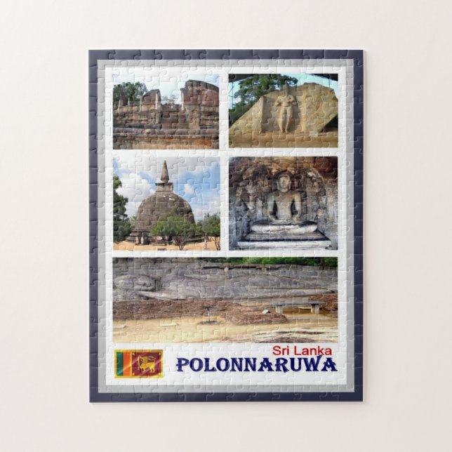 Sri Lanka - Polonnaruwa - Mosaik - Puzzle (Vertikal)