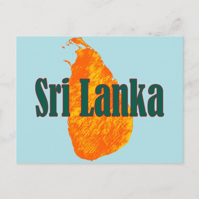 Sri Lanka Postkarte (Vorderseite)