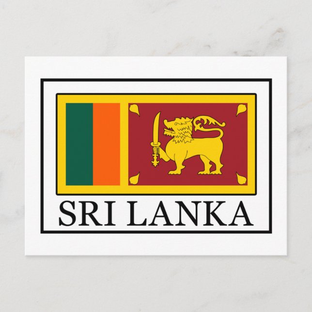Sri Lanka Postkarte (Vorderseite)