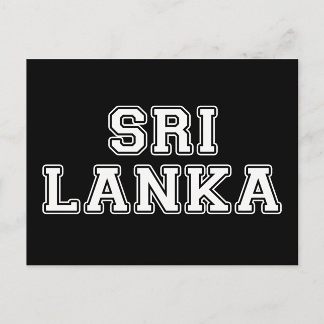 Sri Lanka Postkarte (Vorderseite)