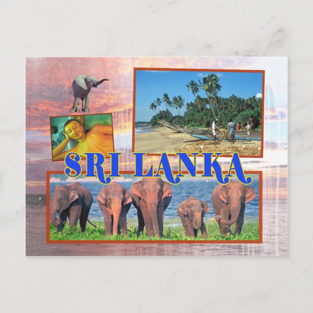 Sri Lanka Postkarte (Vorderseite)