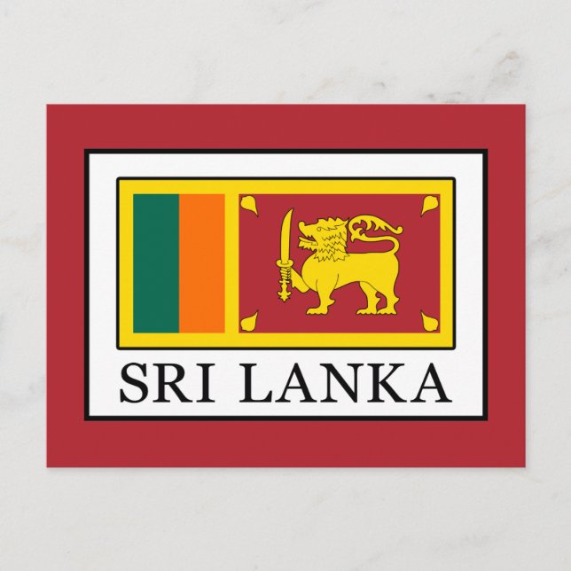 Sri Lanka Postkarte (Vorderseite)