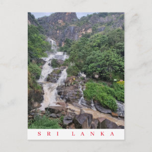 Sri Lanka Rawana Wasserfall-Sicht nach Karte
