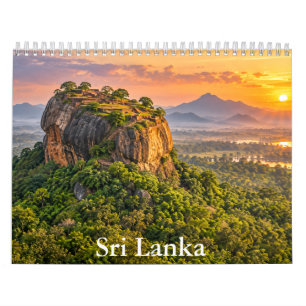 Sri Lanka Reise-Kalender mit landschaftlichen Höhe Kalender