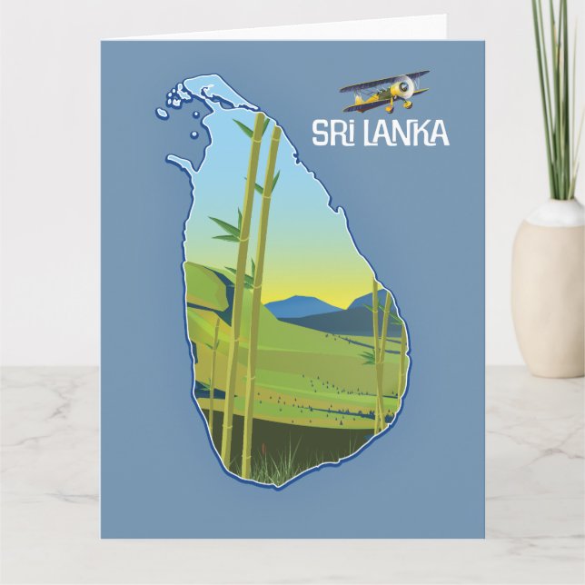 Sri Lanka Reisekarte Karte (Vorderseite)