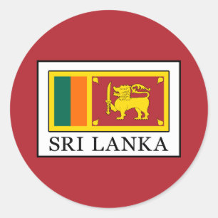 Sri Lanka Runder Aufkleber