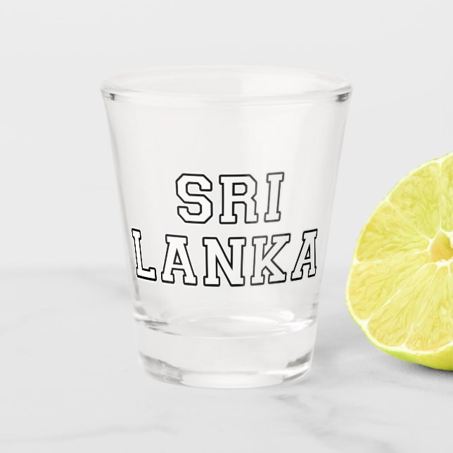 Sri Lanka Schnapsglas (Vorderseite)