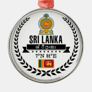 Sri Lanka Silbernes Ornament