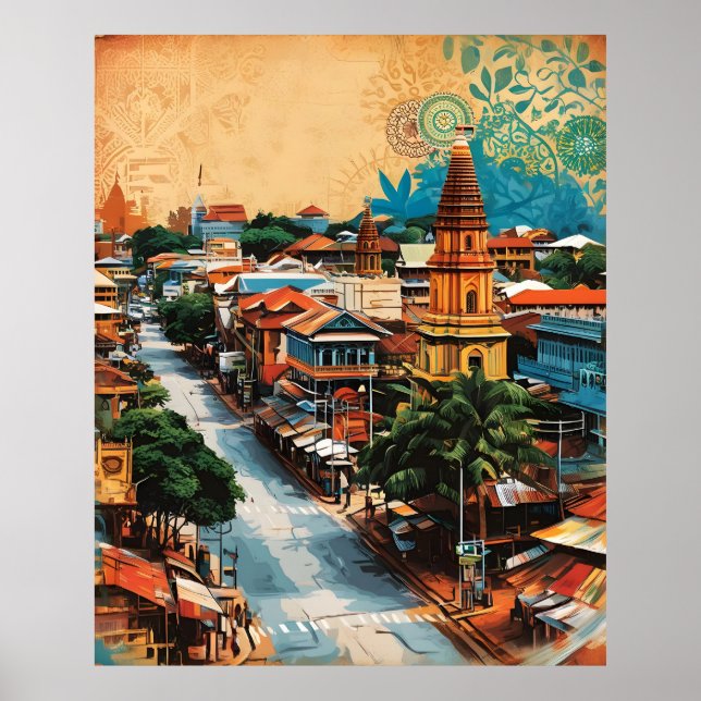 Sri Lanka Streetscape Poster (Vorne)
