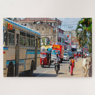 Sri Lanka Tut Tut's und Verkehr-Jigsaw-Puzzle Puzzle