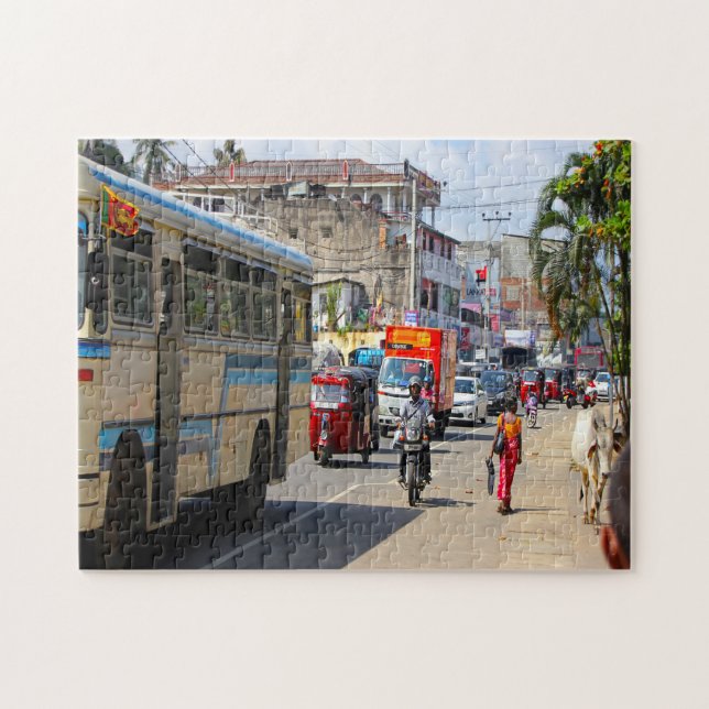 Sri Lanka Tut's and Traffic Puzzle (Horizontal)