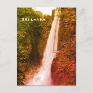 Sri Lanka Vintage Reise Tourismus Hinzufügen Postkarte