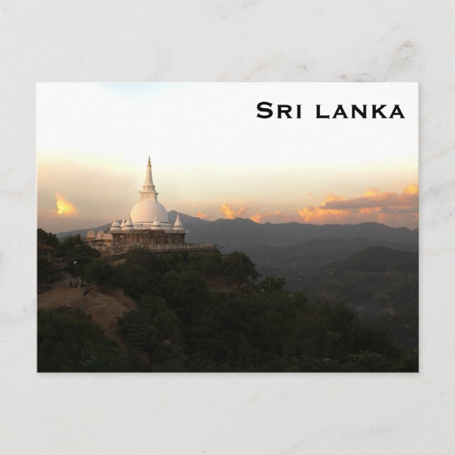 Sri lanka Vintage Travel Tourismus Postkarte (Vorderseite)