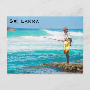 Sri lanka Vintage Travel Tourismus Postkarte